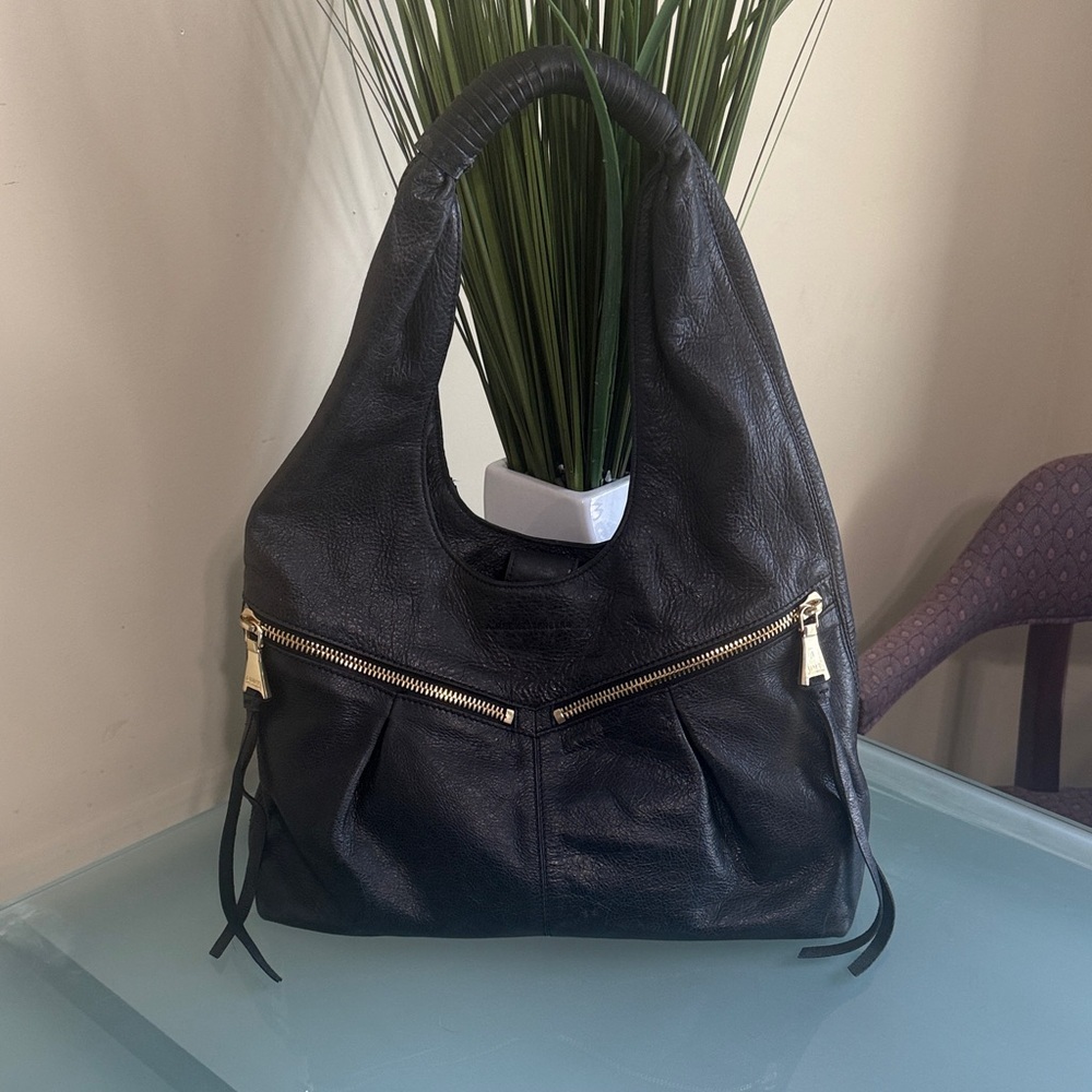 Aimee Kestenberg Slouchy Hobo Bag Black Leather Designer Hobo Bag - Picture 7 of 16